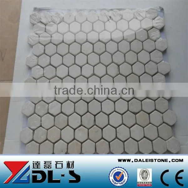 Crema Marfil Marble Mosaic Tile, Beige Marble Mosaic Tile