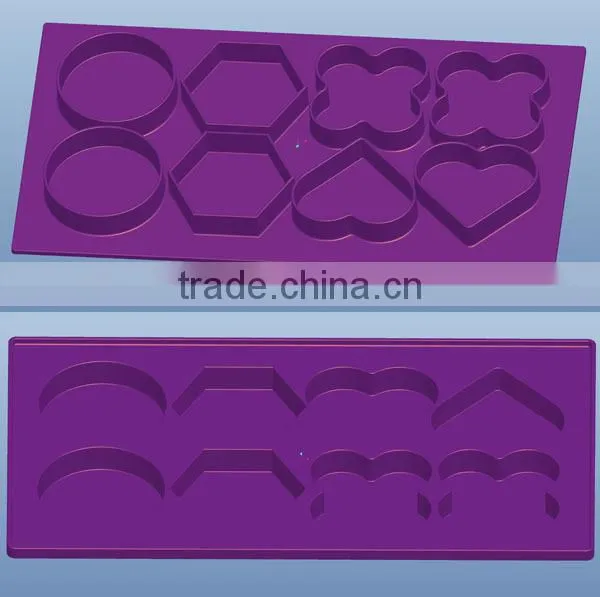 Microwave Hamburger Burger Presser Chocolate Mold Heart Round Hexagon Clover Style Customizable photo-3