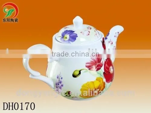 Factory Direct Manufacturer Wholesale Color Glazed Painting 600ml Porcelain Ceramic Chinese Tea Pot photo-2
