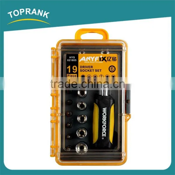 19pcs Driver Socket Set, Small Ratchet Socket Tool Set photo-4