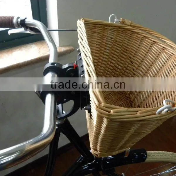 Bicycle Basket Made With Wicker photo-6
