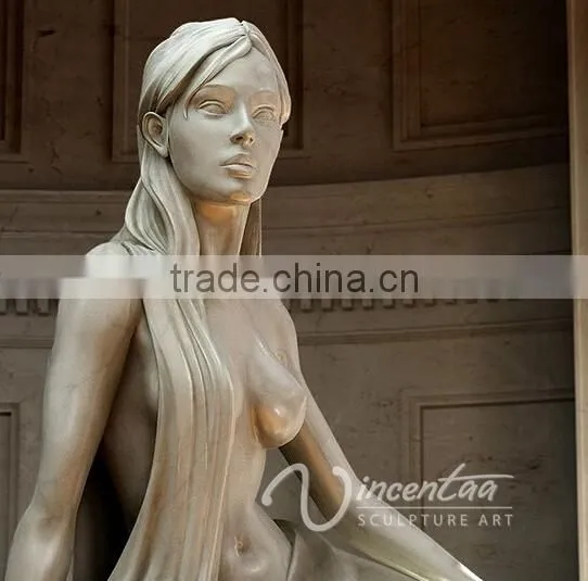 Art Craft Fountain Noble Marble Fountain of Elegant Lady Statue for Hot Sale photo-3