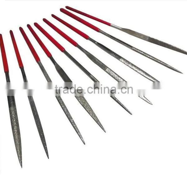 High Carbon Steel Hardness Smooth Cut Steel Flat Shape File or Diamond File Set photo-3