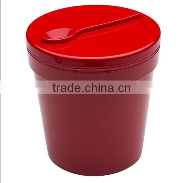 Custom 1-pint Insulated Ice Cream Container - Red photo-2