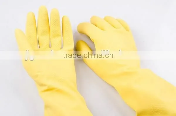 Hands Kitchen Gloves Rubber Dishes Cleaning Home Office Toilet Latex photo-2