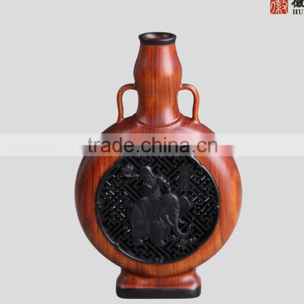 Wooden Carved Decorative Bottle photo-2
