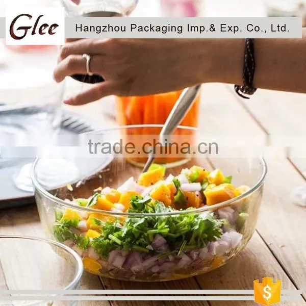 Lovely Hot -sale Trendy High Quality Colored Glass Fruit Bowls Salad Bowl photo-2