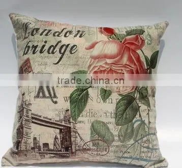Newest Linen Digital Printing Custom Wholesale Pillow Cases/pillow Cottom photo-2