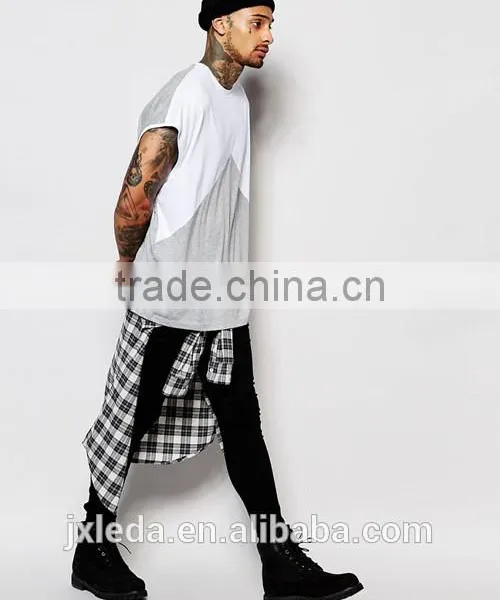 Cheap Price Super Oversized Sleeveless Cut and Sew Casual Men T-shirt photo-4