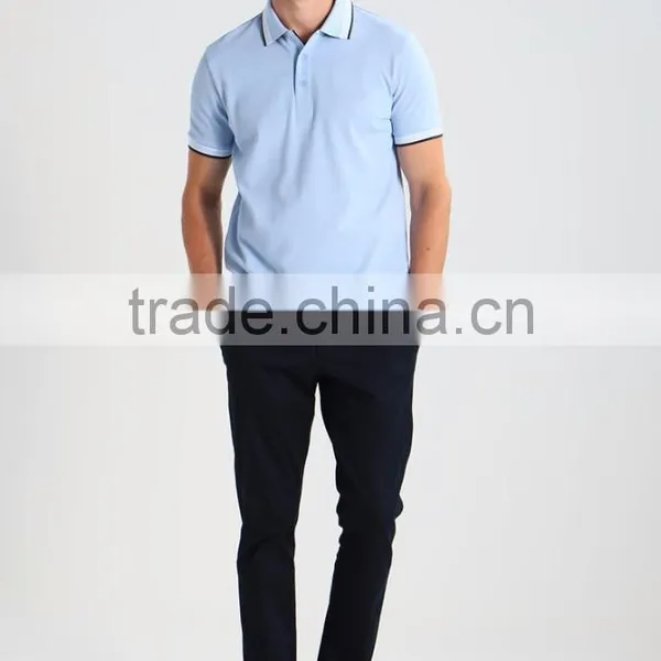 MGOO Excellent Cotton Spandex Polo Shirt Three Buttons Plain Dry Fit Golf Polo Shirts For Men photo-4