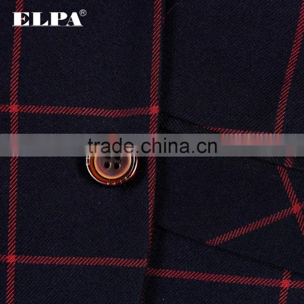 ELPA NXB0073 Designer 3 Piece Fancy Tailor Made Navy Check Party Suits for Boys photo-6
