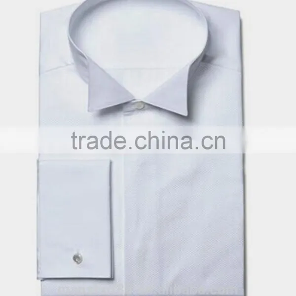 Wing Tip Collar French Cuff Mens Tuxedo Dress Shirts photo-2