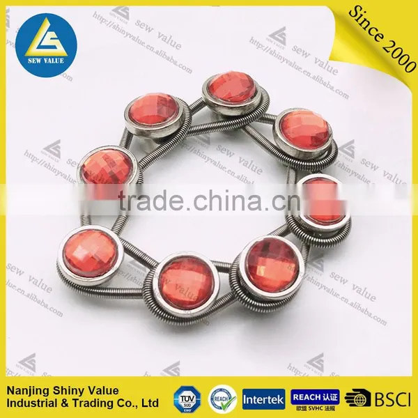 Manufacturer Directly Supply Metal Collar Extenders in Individual Package With Different Colors of Diamond Studded photo-4