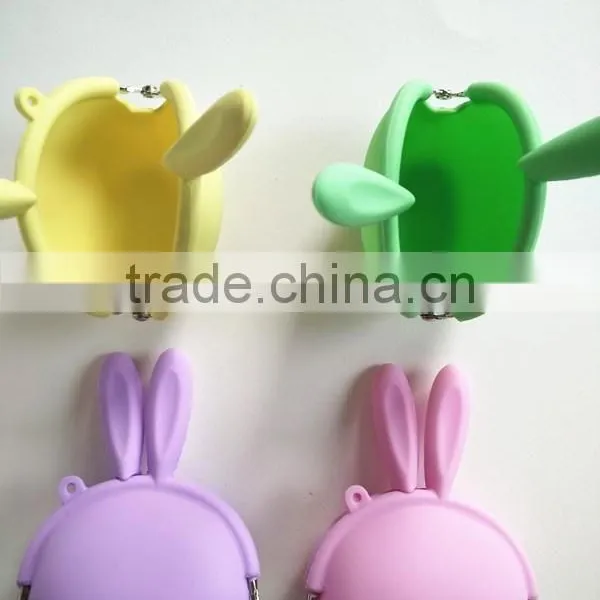 Rabbit Silicone Coin Purse for Wholesale Popular Designs Rubber TPR Silicone Wallet photo-2