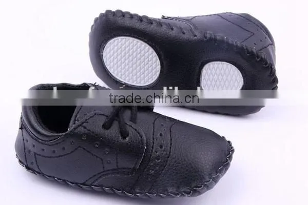 Solid Color Prewalker Girls Boy Leather Shoes photo-4