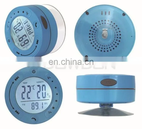 Portable Wireless Bluetooth V3.0 + EDR Shower Speaker With Diaplay Temperature and Humidity photo-2