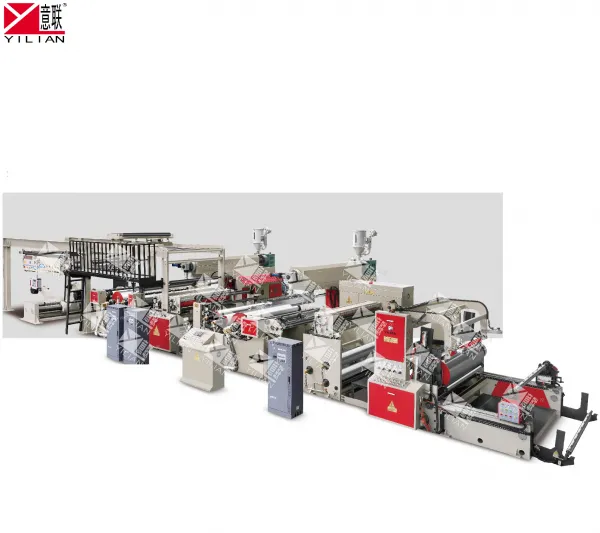 Yilian Brand Automatic High Speed WSFM1100-2000B Double Sides Paper pe Film Extrusion Coating Machine Auto Splicer