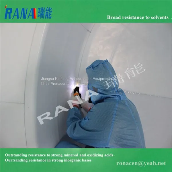 Sell Broad Lining New Durable 0.5-150 Cubic Steel Lining PTFE/ PFA/ ETFE Anticorrosive Equipment With Long Service Life 15-20 Years Industrial Chemical Tank