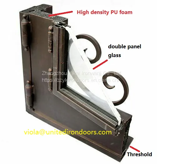 #002 Fashion Custom Wrought Iron Door photo-4