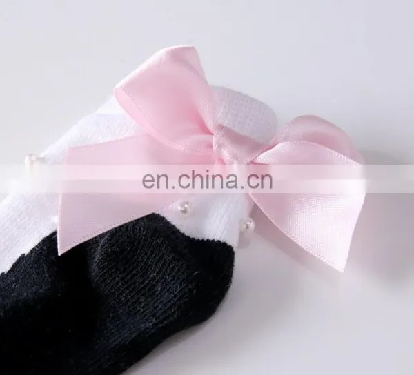 2020 New Socks Beaded Newborn Shoes and Socks Shape Pink Bow Baby Socks photo-5