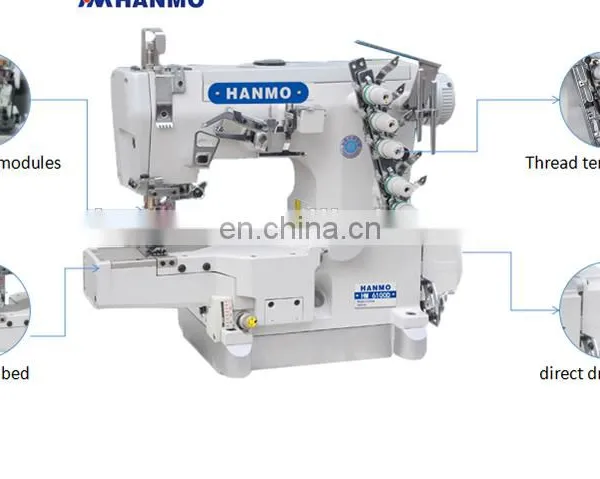 HM 600-01D DIRECT DRIVE HIGH-SPEED CYLINDER BED INTERLOCK FLATLOCK SEWING MACHINE photo-2