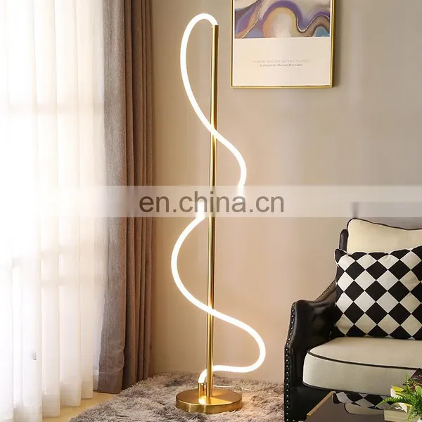 Guzhen DIY Metal+silicon LED Tube Irregular Floor Lamp photo-2