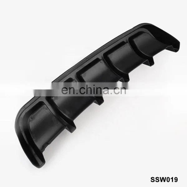 Universal Black Car Rear Bumper Body Kit Shark Chin Spoiler Lip Diffuser Trim Cover AF-ZLB04C67 photo-2