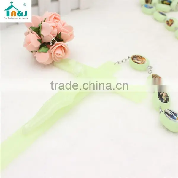 Professional Religious Factory Glow in the Dark Plastic Rosary Sell Well Item photo-2