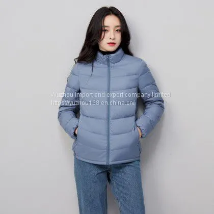Women's Lightweight Down Jacket Fashionable Versatile Comfortable Spring and Autumn Down Jacket With Standing Collar photo-2