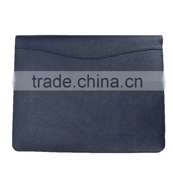 Wholesale High Quality CONTRAST COLOR Genuine Saffiano Leather Office File Bag Document Folder photo-2