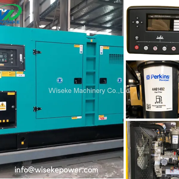 200kva Perkins 1106A-70TAG4 Low Noise Soundproof Type Generator Wiseke Power