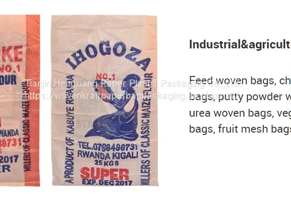 Bopp Laminated Plastic 20kg Rice Wheat Flour Feed Chemical 25kg Sugar Bag photo-2
