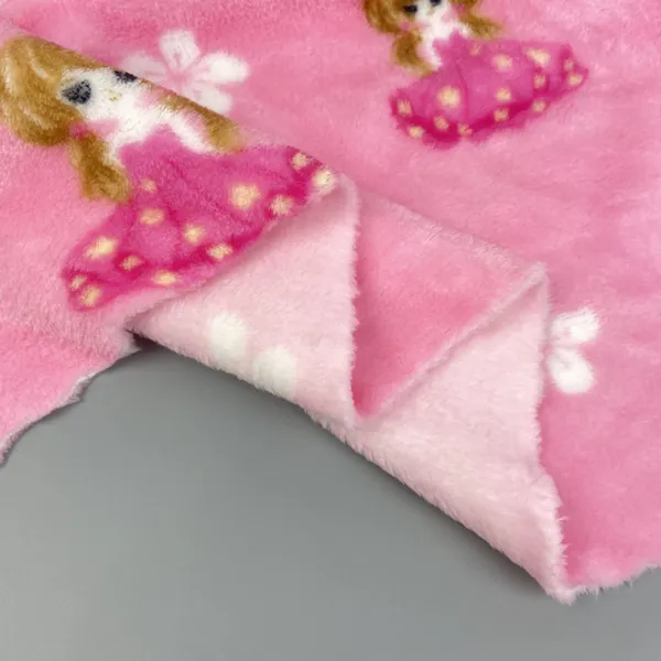 Wholesale of Spot Flannel Coral Velvet Cartoon Printed Home Clothes, Pajamas, Blankets, Home Textiles, Pillows, Slippers, Pet Clothing Fabrics photo-5