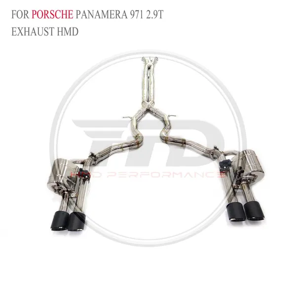 HMD SS304 Exhaust Catback for Porsche Cayenne GTS 958/Cayenne GTS/Panamera S 970/971/971 Turbo Exact Fit Electronic Valve Whatsapp+86 18946955156 photo-4