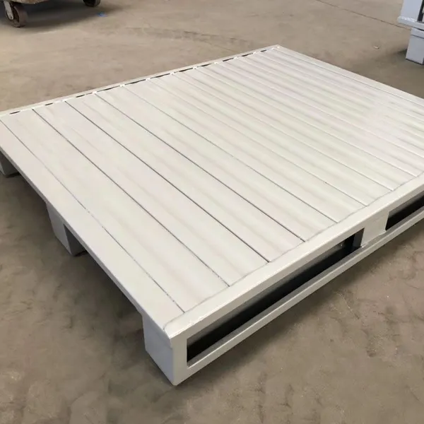 Metal Turnover Pallet; Logistics Steel Forklift Pallet; Workshop Warehouse Moisture-proof Cushion Pallet Cargo Stacking Pallet photo-3