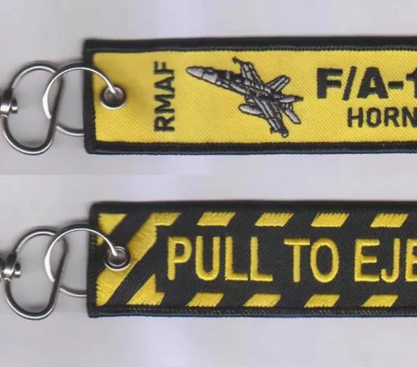 Custom Embroidered Keychain With Logo Fabric Key Tags OEM Embroidery Key Rings Manufacturer photo-3