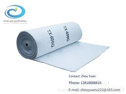 Supply of Shanghai Ceiling Filter Cotton (factory of Spray Booth Filter Cotton)