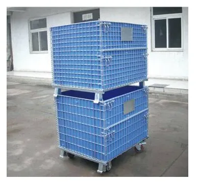 Galvanized Metal Wire Storage Cage Container photo-5