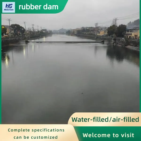 Custom Color Inflatable Rubber Dam Low Maintenance Flood Control Rubber Weir for Water Retention Project photo-5