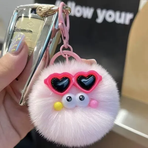 Candy Color Fluffy Monster Bag Charm photo-3
