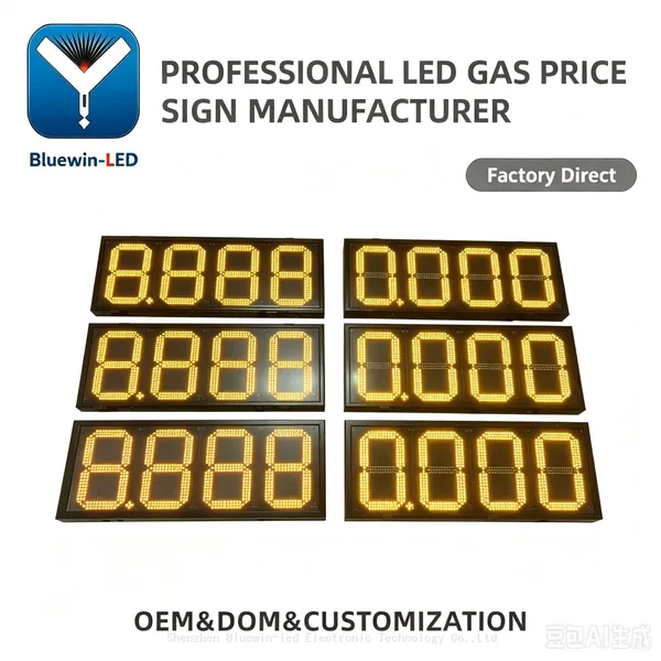 Regular Gas Station LED Price Sign LED Display Screen Panel for Outdoor Gas Station Products