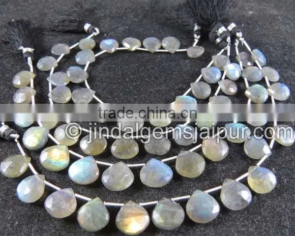 Wholesale Labradorite Far Faceted Heart Beads photo-3