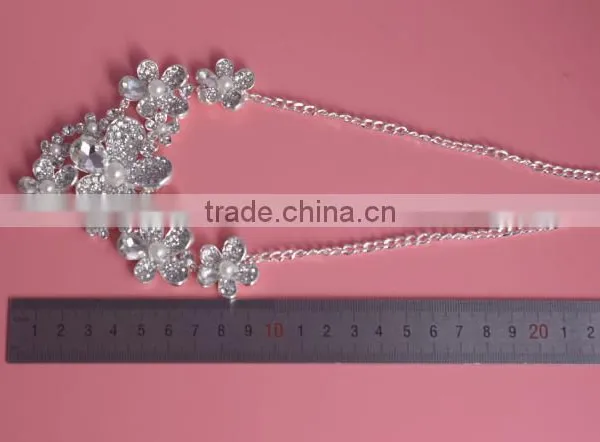 New Style Arrival Custom Jewelry Flower Plated Necklace Set Wholesale photo-5
