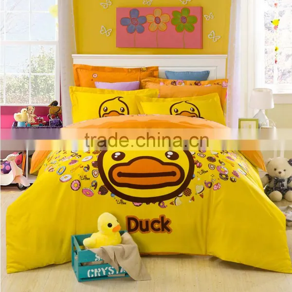 Bright Yellow Color Kids Bedding Set photo-2