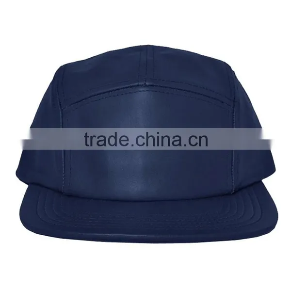 Fashion Leather Distressed Grey 5 Panel Cowboy Hat Cheap photo-2