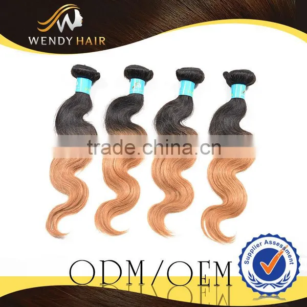 8a Ombre Color 12in- 30in Indian Virgin Remy Body Wave Hair Extension photo-3