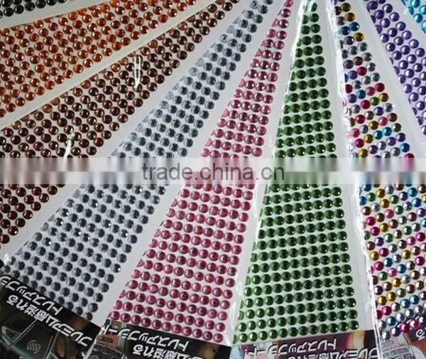 Guangzhou Wholesale DIY Crystal Stickers, Rhinestone Sticker Sheets, Rhinestone Sticker