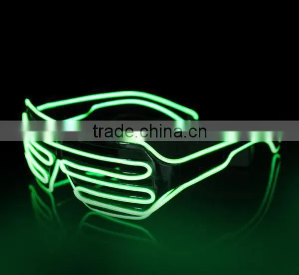 Glowing Party Rave EL Wire Glasses/EL Sunglasses/EL Light Glasses/Lighting EL Glasses photo-6