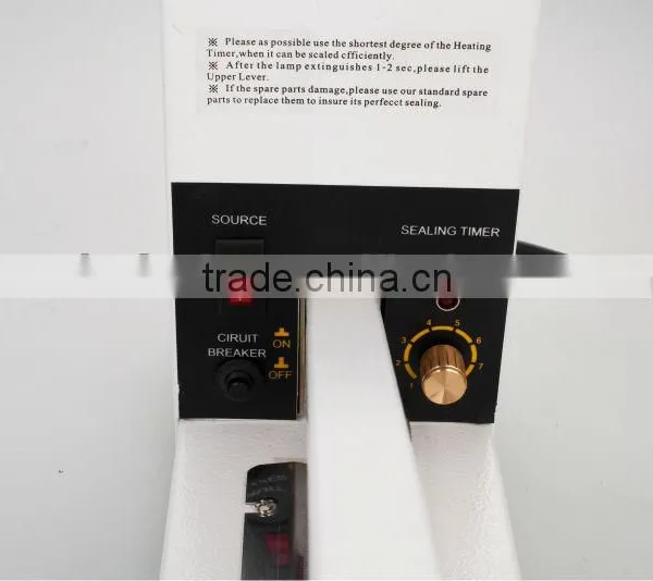 2015 New Hot Selling Professional Plastic Manual Lengthen Hand Impulse Heat Isostaic Press Sealing Sealer photo-5