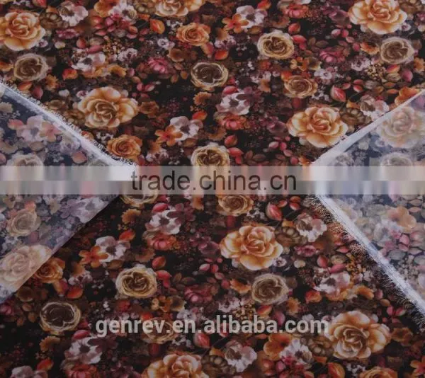 Printed Fabric Design Poly Chiffon Print Digital Fabric Printing on Fabric Digitai Printfabrics photo-4